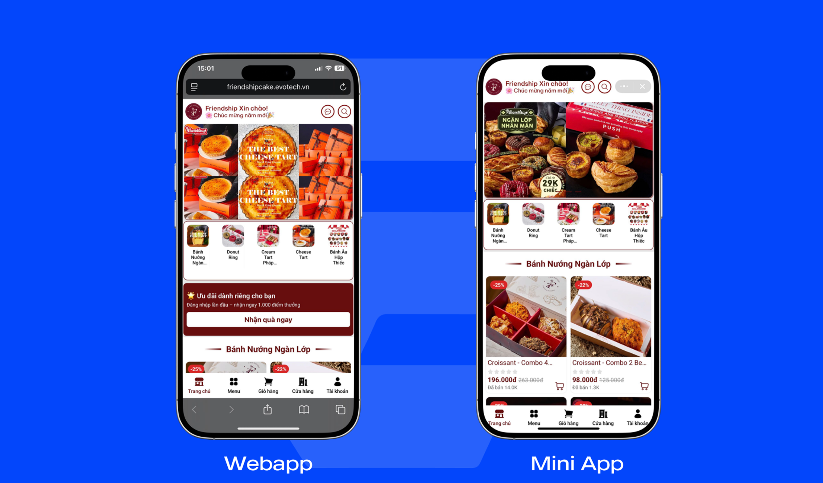 Giải pháp bán hàng qua Mini App/Webapp